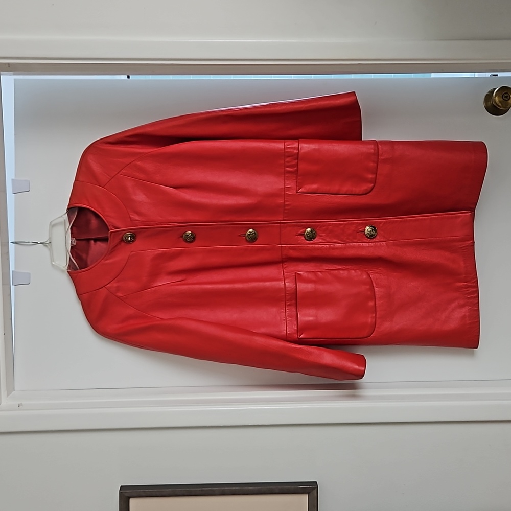 Vintage 60's mod leather coat - Picture 2 of 9